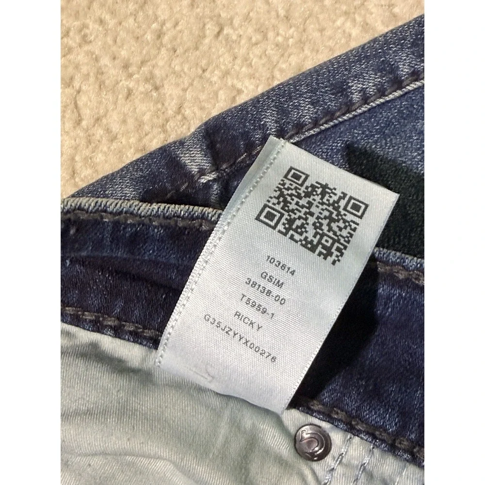 True Religion Ricky Relaxed Straight Jeans Men's 32 Medium Wash Flap Pocket Y2K